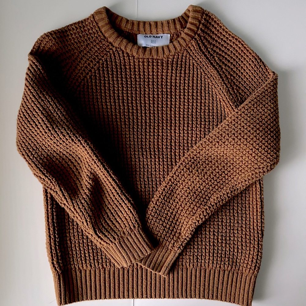 Old Navy mock fisherman’s rib crewneck sweater